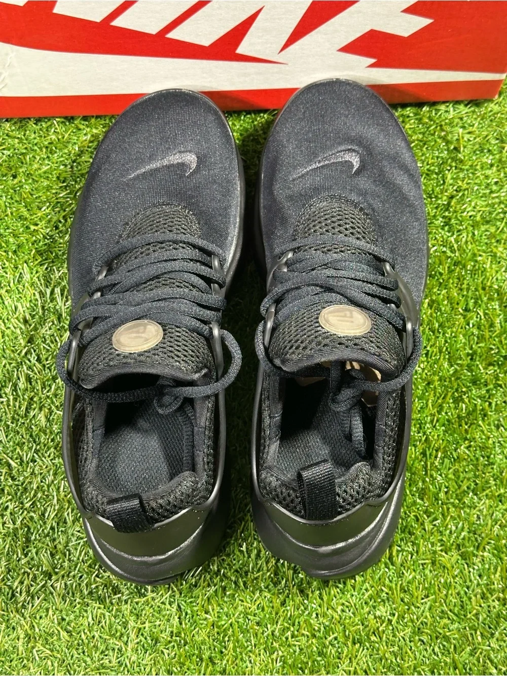 NIKE PRESTO (GS) TRIPLE BLACK/ SIZE 6Y BIG KIDS , SKU: 833875-003, NEW